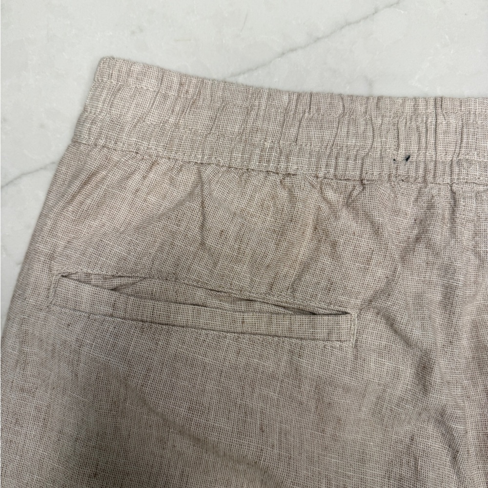 Abercrombie & Fitch Linen Blend Relaxed Pants Beige Cream - Men’s Size M Medium - Picture 15 of 15